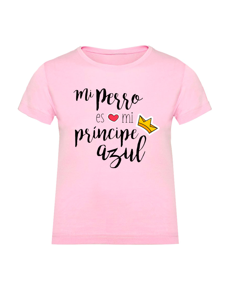Modales Sabueso Abuelo Camiseta para niñas "MI PERRO ES MI PRÍNCIPE AZUL" - ThePetLover