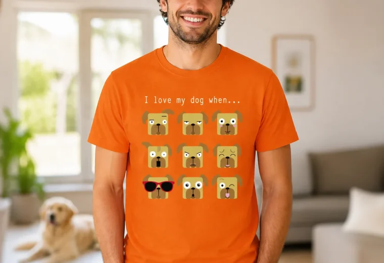Camisetas de perros y gatos para hombres