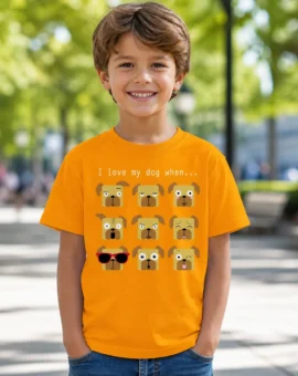 Fotografía de Camiseta para niños «I LOVE MY DOG WHEN…» de ThePetLover