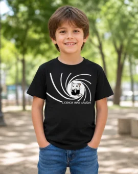 Fotografía de Camiseta para niños «LICENCIA PARA ARAÑAR» de ThePetLover