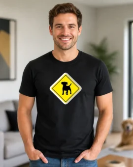 Fotografía de Camiseta para hombre «PLACA PERMITIDO PERROS» de ThePetLover