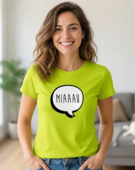 Fotografía de Camiseta para mujer «MIAU» de ThePetLover