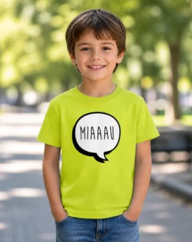 Fotografía de Camiseta para niños «MIAU» de ThePetLover