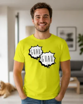 Fotografía de Camiseta para hombre «GUAU GUAU» de ThePetLover