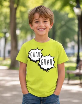Fotografía de Camiseta para niños «GUAU GUAU» de ThePetLover