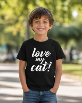 Fotografía de Camiseta para niños «LOVE MY CAT» de ThePetLover