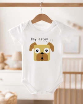 Fotografía de Body bebé «HOY ESTOY…» (modelo emocionado) de ThePetLover