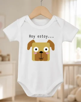 Fotografía de Body bebé «HOY ESTOY…» (modelo contento) de ThePetLover