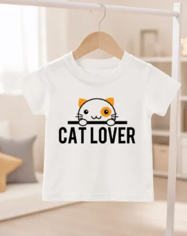 Fotografía de Camiseta bebé «CAT LOVER BABY» de ThePetLover