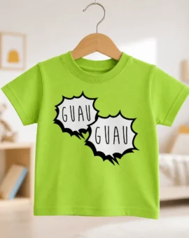 Fotografía de Camiseta bebé «GUAU GUAU» de ThePetLover