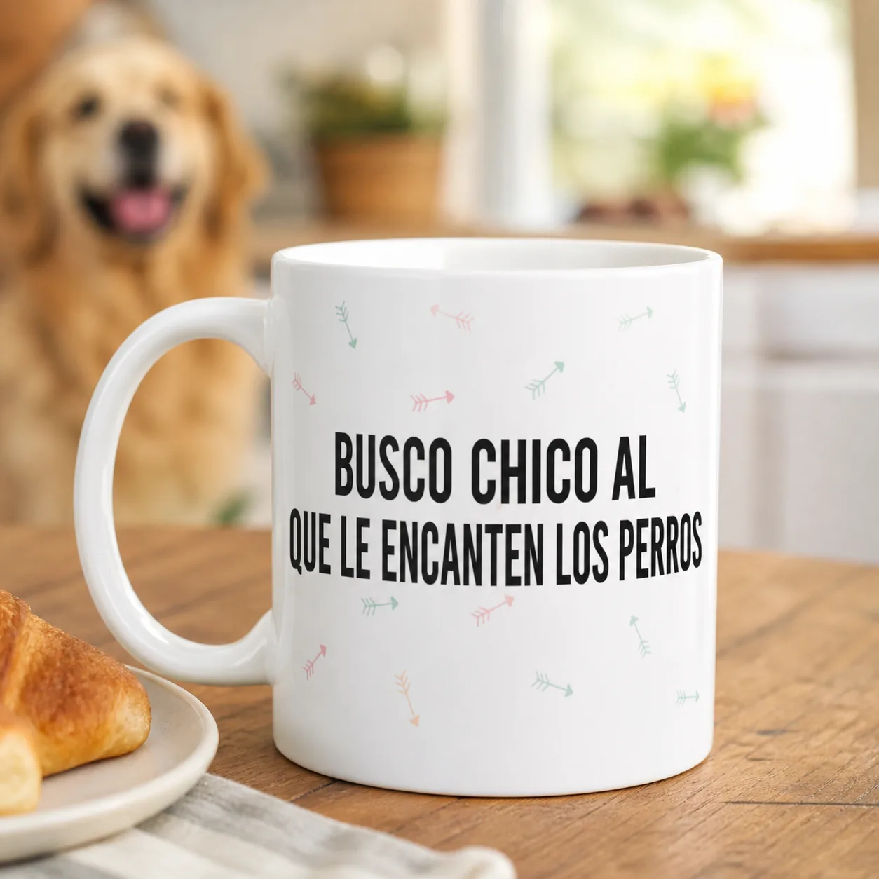 Fotografía de Taza «BUSCO CHICO AL QUE LE ENCANTEN LOS PERROS» de ThePetLover