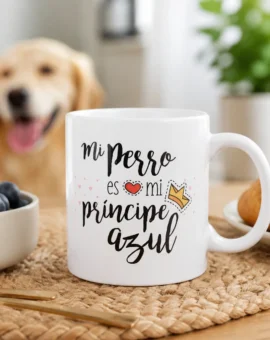 Fotografía de Taza «MI PERRO ES MI PRÍNCIPE AZUL» (blanca) de ThePetLover