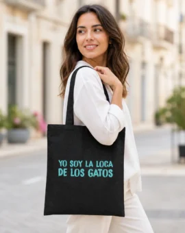 Fotografía de Bolsa tote «YO SOY LA LOCA DE LOS GATOS» de ThePetLover
