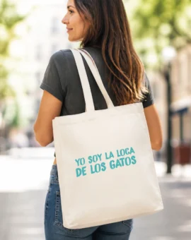 Fotografía de Bolsa saco «YO SOY LA LOCA DE LOS GATOS» de ThePetLover