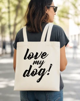 Fotografía de Bolsa saco «LOVE MY DOG» de ThePetLover