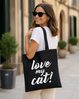 Fotografía de Bolsa tote «LOVE MY CAT» de ThePetLover