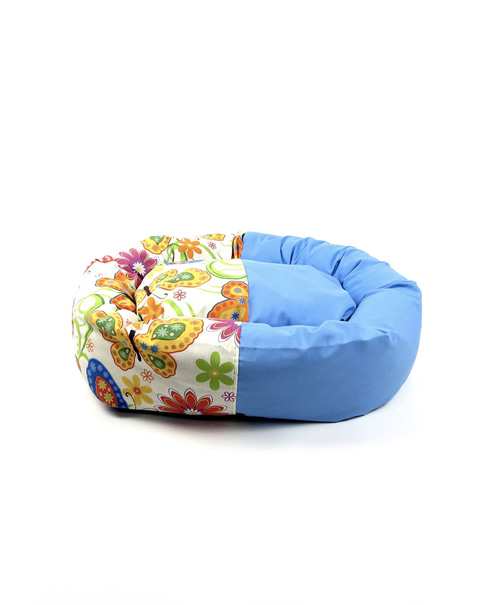 Fotografía de Cuna-donut para perros «MARIPOSAS» de ThePetLover