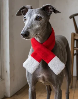 Fotografía de Bufanda navideña para perros de color rojo de ThePetLover