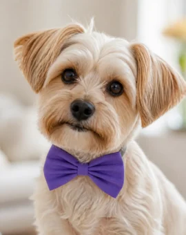 Fotografía de Pajarita Lila para perros de ThePetLover