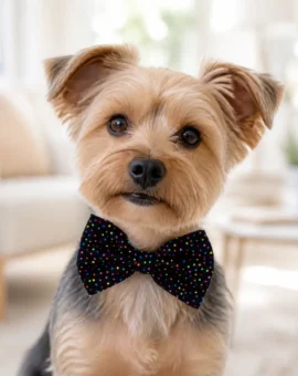 Fotografía de Pajarita puntos multicolor para perros de ThePetLover