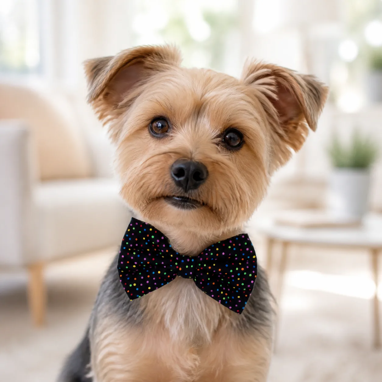 Fotografía de Pajarita puntos multicolor para perros de ThePetLover